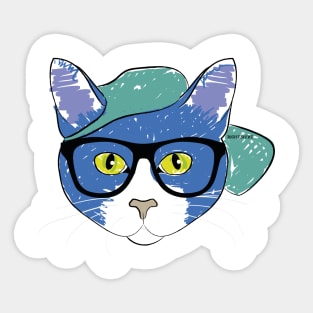 FASHION CAT KITTEN PET Sticker